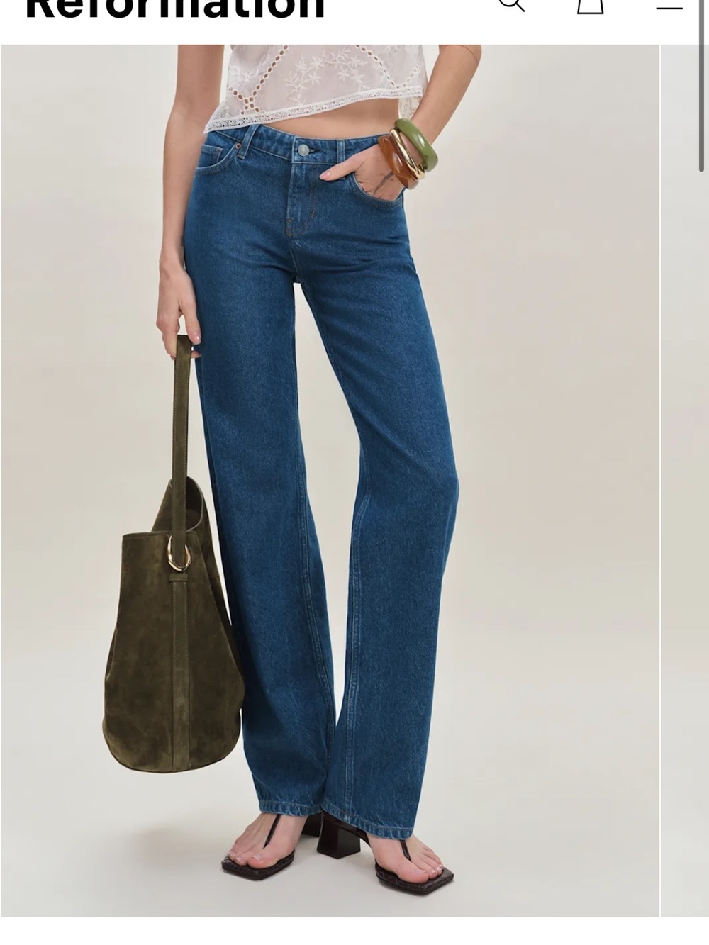 Reformation Charlie Low Rise straight